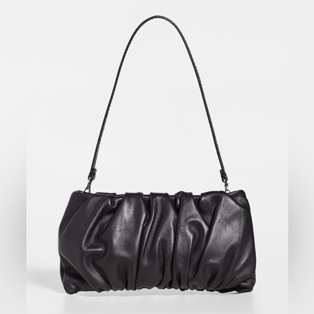STAUD Bean Bag Leather Clutch